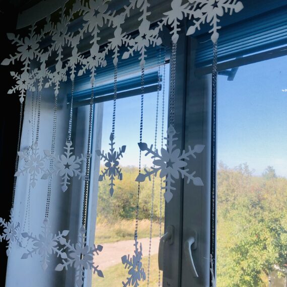 Panel dekoracyjny motywy śnieg A48